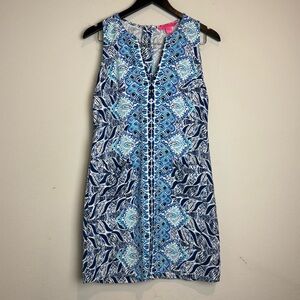 Lilly Pulitzer Size 0 Kelby Stretch Shift Dress Mermaids Tail